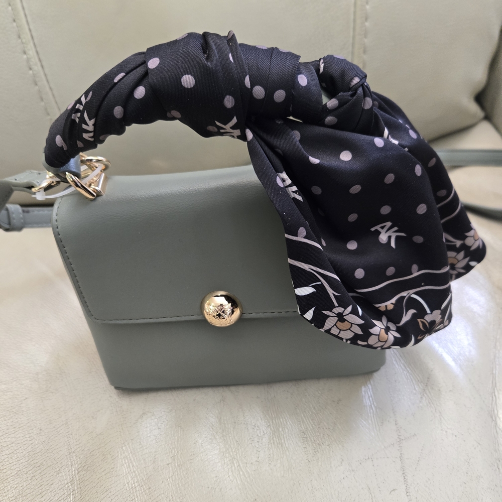 Anne Klein Purse Olive Green Andie Top Handle Crossbody 6" X 7.5" X 3 1/2" - Picture 6 of 16